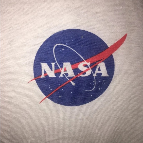 Nwot NASA Ringer Baseball Tee - Picture 2 of 3